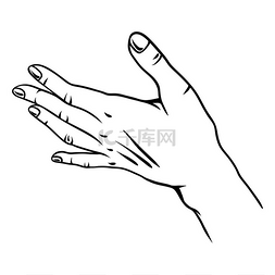 手势信号图片_人的手的例证。