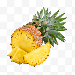 果汁菠萝图片_菠萝果实黄色果汁水果
