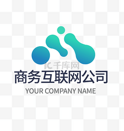 3d墙壁logo图片_商务风公司渐变LOGO