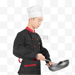 厨房炒菜的厨师