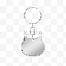 银色立体金属图片_金属钥匙挂件挂饰钥匙扣