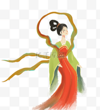 七仙女图片素材_七夕古风织女