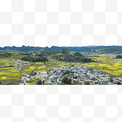 航拍稻田秋天稻田乡村