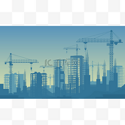 房屋建筑图片_房屋建筑施工过程中的横幅插图