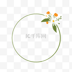 雏菊标题图片_白色雏菊花束植物花朵边框