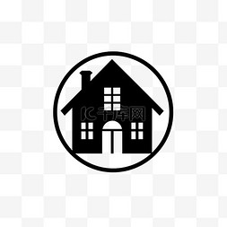 极简主义房子logo