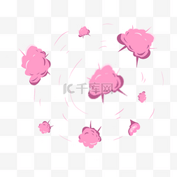 樱花壁纸图片_彩云爆炸硝烟云朵粉色图片
