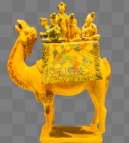 古代文物骆驼雕塑