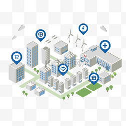 科技城市数据图片_25d智慧城市大数据科技生活