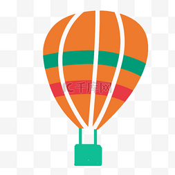 科学教育元素彩色热气球