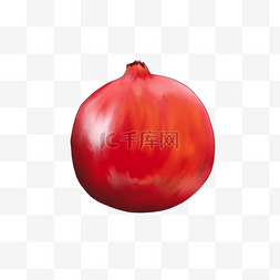 水果写实画图片_写实的红色石榴剪贴画