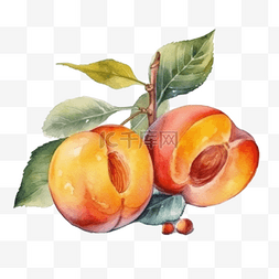 水果西柚线描图片_卡通手绘夏季水果桃子