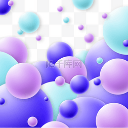 彩色小球球图片_抽象堆积立体体形