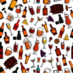 果汁设计图片_开胃酒、鸡尾酒和开胃菜与葡萄酒