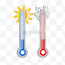 低温低温图片_矢量温度计