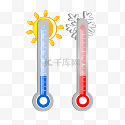 党组织低温图片_矢量温度计