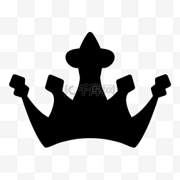 剪影黑色私人皇冠