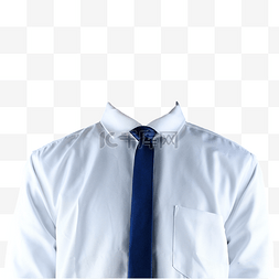 白衬衫的男人图片_正装领带摄影图白衬衫