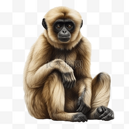 猿猴插画图片_卡通手绘猿猴猴子