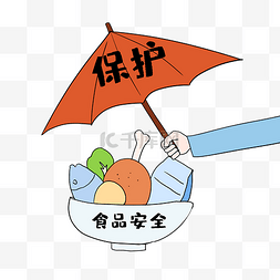 安全生产宣传漫画图片_监督宣传食品安全保护伞