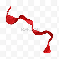 丝巾飘柔图片_3DC4D立体红色丝绸
