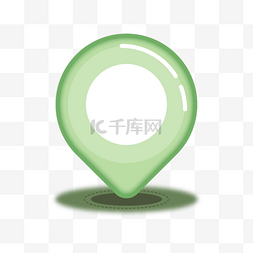 地图位置图标图片_卡通绿色地图定位图标png