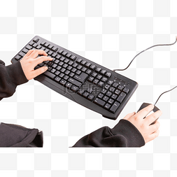 黑色键盘按键图片_电脑键盘鼠标打字