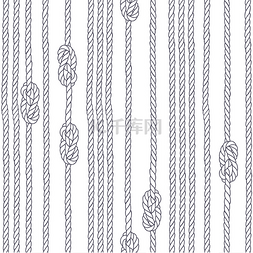 白色绳索图片_无缝模式与船用绳