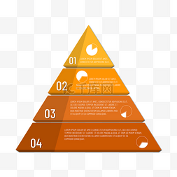 信息展示图表图片_三角形图表信息抽象风格商务黄色