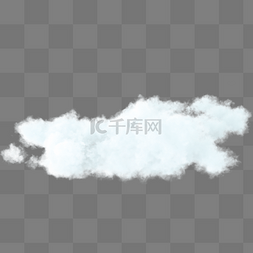 漂浮元素4图片_C4D立体白色云彩