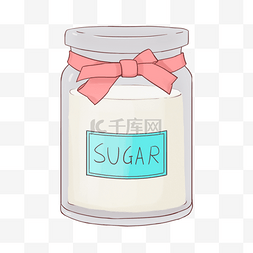 糖剪贴画瓶装白糖