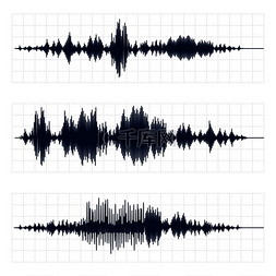 声波素材图片_地震图地震活动图射频波和示波器