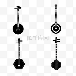 爱音乐爱生活图片_单色线稿音乐器材琴