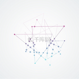 连接分子图片_图形背景分子和连接点和线的通信