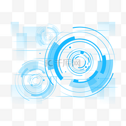 科技圆形光圈图片_蓝色高科技圆环边框时光圈