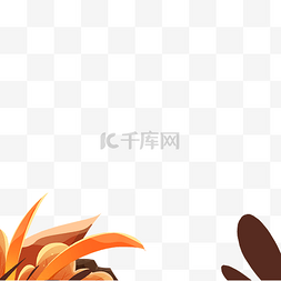 底框图片_秋季植物叶子