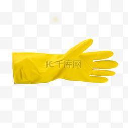 黄色橡胶手套图片_黄色手套工具
