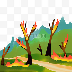 保护自然森林图片_自然灾害森林火灾