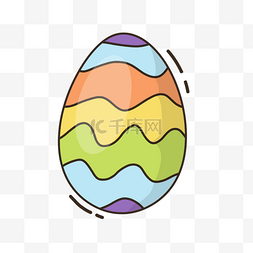 复活节彩蛋水彩图片_可爱的兔子和爱装饰水彩画复活节