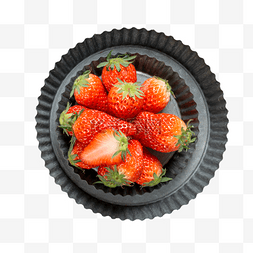 鲜新水果图片_美味红色奶莓新鲜水果
