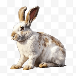 手绘动物小兔子图片_卡通手绘动物小兔子