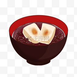 关西图片_日本新年红豆沙关西美味祈福食物