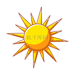 当代画图片_太阳的插图用于环境保护的生态图