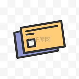 白短袖证件照图片_手绘卡通证件卡片