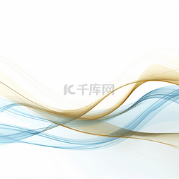 抽象线条咖啡树枝图片_金色曲线线条科技元素
