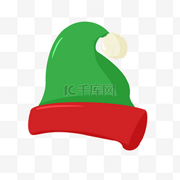 帽子剪贴画图片_卡通圣诞小精灵帽子剪贴画