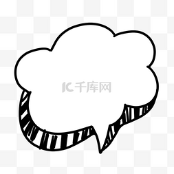 云朵文本框图片_白色云朵图案语气泡文本框