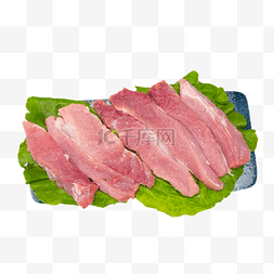 新鲜猪肉片图片_生鲜猪肉里脊肉片