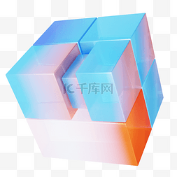 立体几何质感图片_3D立体玻璃质感装饰
