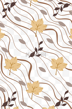 秋季植物底纹图片_秋季树叶底纹